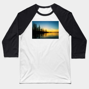 Tamarack Silhouette Sunset Baseball T-Shirt